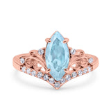 Marquise Art Deco Engagement Ring 925 Sterling Silver