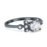 14K Gold Halo Round GIA Certified 6.5mm D VS1 1.01ct Lab Grown CVD Diamond Engagement Wedding Ring