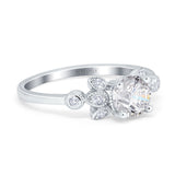 14K Gold Halo Round GIA Certified 6.5mm D VS1 1.01ct Lab Grown CVD Diamond Engagement Wedding Ring