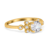 14K Gold Halo Round GIA Certified 6.5mm D VS1 1.01ct Lab Grown CVD Diamond Engagement Wedding Ring