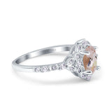 14K Gold Oval 0.95ct G SI Vintage Diamond Engagement Ring Size 6.5