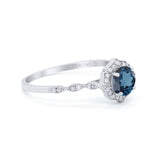 14K Gold 0.99ct Round Petite Dainty 6mm G SI Diamond Engagement Wedding Ring