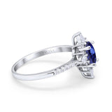 14K Gold 1.54ct Vintage Oval 8mmx6mm G SI Diamond Engagement Wedding Ring