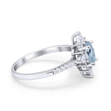 14K Gold 1.54ct Vintage Oval 8mmx6mm G SI Diamond Engagement Wedding Ring