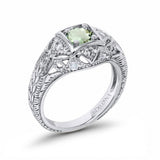 14K Gold 0.15ct Round Antique Style 5mm G SI Diamond Engagement Wedding Ring