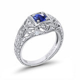 14K Gold 0.15ct Round Antique Style 5mm G SI Diamond Engagement Wedding Ring