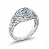 14K Gold 0.15ct Round Antique Style 5mm G SI Diamond Engagement Wedding Ring