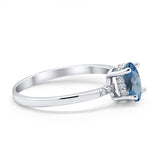 14K Gold 1.28ct Oval 8mmx6mm G SI Diamond Engagement Wedding Ring