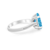 Solitaire Oval Wedding Engagement Ring 925 Sterling Silver