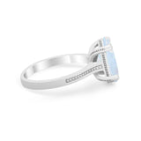Solitaire Oval Wedding Engagement Ring 925 Sterling Silver
