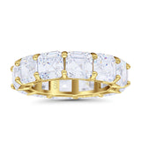 Asscher Cut Eternity Band