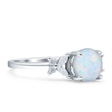 Art Deco Round Butterfly Ring Cubic Zirconia 925 Sterling Silver