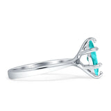 Marquise Solitaire Engagement Ring 7X14 Cubic Zirconia 925 Sterling Silver