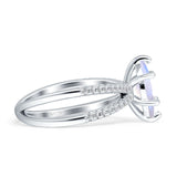 Marquise Split Shank X Ring