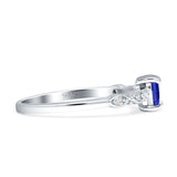 Heart Shaped Milgrain Marquise Vintage Style Promise Ring Cubic Zirconia 925 Sterling Silver