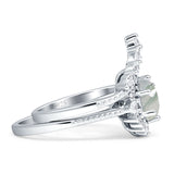 Two Piece Halo Bridal Ring