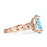 Marquise Split Shank Ring