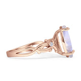 Marquise Split Shank Ring