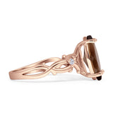 Marquise Split Shank Ring