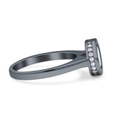 Bezel Set Solitaire Hidden Halo Round Engagement Ring Cubic Zirconia 925 Sterling Silver