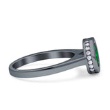 Bezel Set Solitaire Hidden Halo Round Engagement Ring Cubic Zirconia 925 Sterling Silver