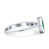 Bezel Set Solitaire Hidden Halo Round Engagement Ring Cubic Zirconia 925 Sterling Silver