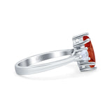 Marquise Art Deco Bridal Wedding Engagement Ring Pear Simulated Cubic Zirconia 925 Sterling Silver