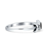 Moon Thumb Ring Statement Fashion Oxidized Lab Created Opal Solid 925 Sterling Silver