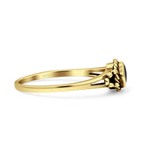Princess Vintage Style Thumb Ring Fashion Oxidized Solid 925 Sterling Silver