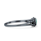 Princess Vintage Style Thumb Ring Fashion Oxidized Solid 925 Sterling Silver