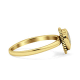 Rope Pear Design Thumb Ring Statement Fashion Oxidized Solid 925 Sterling Silver
