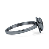 Rope Pear Design Thumb Ring Statement Fashion Oxidized Solid 925 Sterling Silver