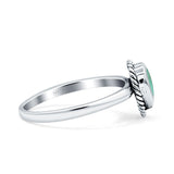 Rope Pear Design Thumb Ring Statement Fashion Oxidized Solid 925 Sterling Silver