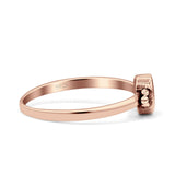 Simple Design Oval Thumb Ring Statement Fashion Oxidized Solid 925 Sterling Silver