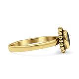Petite Dainty New Style Oval Thumb Ring Statement Fashion Oxidized Solid 925 Sterling Silver