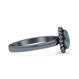 Petite Dainty New Style Oval Thumb Ring Statement Fashion Oxidized Solid 925 Sterling Silver