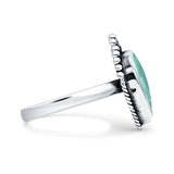 Petite Dainty Statement Fashion Pear Thumb Ring Oxidized Solid 925 Sterling Silver