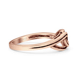 Infinity Celtic Oxidized Band Solid 925 Sterling Silver Thumb Ring (6mm)