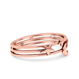 Moon & Stars Ring Oxidized Band Solid 925 Sterling Silver Thumb Ring (6mm)