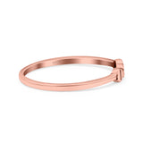 I Love You Ring Oxidized Band Solid 925 Sterling Silver Thumb Ring (2.5mm)