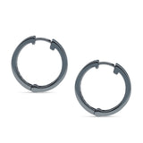 Minimalist Huggie Hoop Earrings CZ 925 Sterling Silver