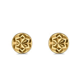 Half Ball Design Stud Earrings 925 Sterling Silver (7mm)