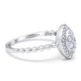 14K Gold 0.21ct Round 11mm G SI Promise Diamond Engagement Wedding Ring