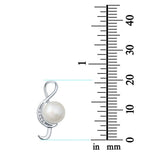 Silver Music Note Pendant Charm Simulated CZ 925 Sterling Silver Fashion Jewelry