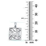 Faith Pendant Charm 925 Sterling Silver