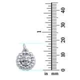 925 Sterling Silver Sun Charm Pendant Fashion Jewelry