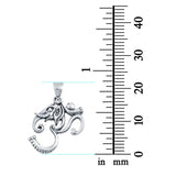 Om & Elephant Sign Pendant Charm 925 Sterling Silver
