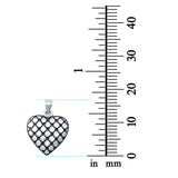 Heart Charm Pendant 925 Sterling Silver Fashion Jewelry