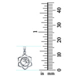 Sterling Silver Om Pendant Charm 925 Sterling Silver (16mm)