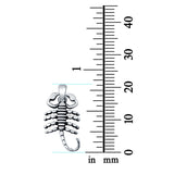 Scorpion Plain Pendants Charm Fashion Jewelry 925 Sterling Silver
